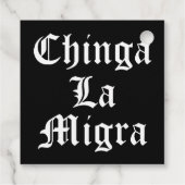 Chinga LA Migra Bedankjes Labels (Achterkant)