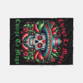 Chinga La Migra Chinga Tu Mexicaanse Immigrant Rec Fleece Deken (Voorkant (Horizontaal))