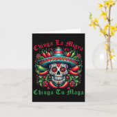 Chinga La Migra Chinga Tu Mexicaanse immigrantenre Kaart (Gele Bloem)