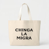 Chinga LA Migra Grote Tote Bag (Voorkant)