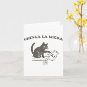 Chinga La Migra Immigratie Afschaffen Ijs Moppige  Kaart (Gele Bloem)