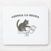 Chinga La Migra Immigration Abolish Ice Funny Cat  Muismat (Voorkant)