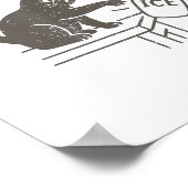 Chinga La Migra Immigration Abolish Ice Funny Cat Poster (Hoek)