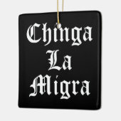 Chinga LA Migra Keramisch Ornament (Links)