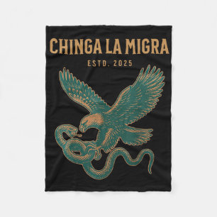 Chinga La Migra Pro Immigratie Fascisme Mensenrech Fleece Deken