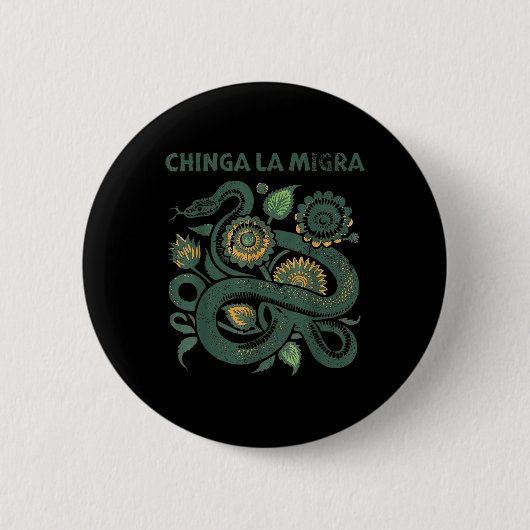 Chinga La Migra Pro Immigratie Fascisme Mensenrech Ronde Button 5,7 Cm (Voorkant)