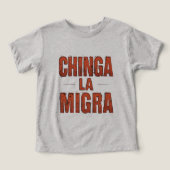 Chinga La Migra Shirt – Bold Protest & Activisme (Design voorkant)
