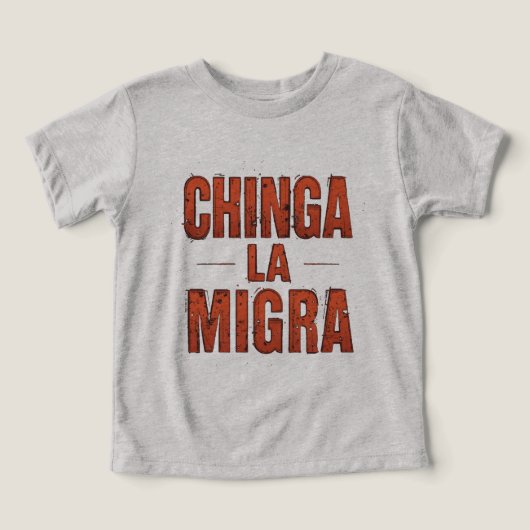 Chinga La Migra Shirt – Bold Protest & Activisme (Design voorkant)