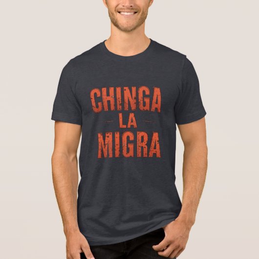 Chinga La Migra Shirt – Bold Protest & Activisme (Voorkant)
