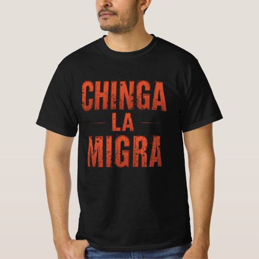 Chinga La Migra Shirt – Bold Protest & Activisme (Voorkant)