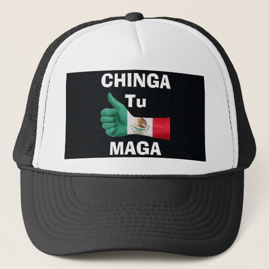 Chinga Tu Maga Trucker Hat Trucker Pet (Voorkant)