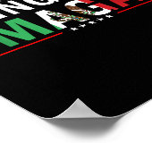 Chinga Tu Mexico Vlag ontwerp Poster (Hoek)