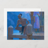 Chingachgook van Newell Convers Wyeth Briefkaart (Voorkant / Achterkant)