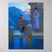 Chingachgook van Newell Convers Wyeth Poster (Voorkant)