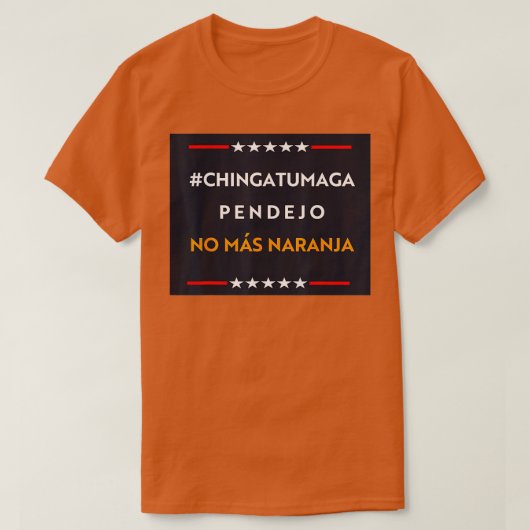 CHINGATUMAGA No Mas Naranja Tanktop (Design voorkant)