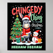 Chingedy Ching the Italy Kerstman Donkey Heehaw Poster (Voorkant)