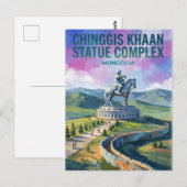 Chinggis Khaan Beeldcomplex Mongolië Briefkaart (Voorkant / Achterkant)