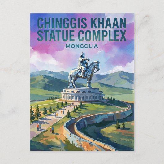 Chinggis Khaan Beeldcomplex Mongolië Briefkaart (Voorkant)