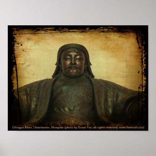 Chinggis Khan, Ulaanbaatar, Mongolië Poster (Voorkant)