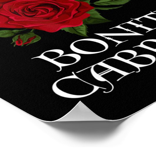 Chingona Bonita Cabrona Hispanic Chicana Feminist Poster (Hoek)