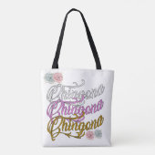 Chingona boodschaptas tote bag (Achterkant)