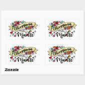 Chingona Como Mi Madre, stoer als mijn mama Rechthoekige Sticker (Vel)