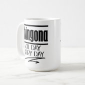 Chingona elke dag koffiemok (Voorkant links)