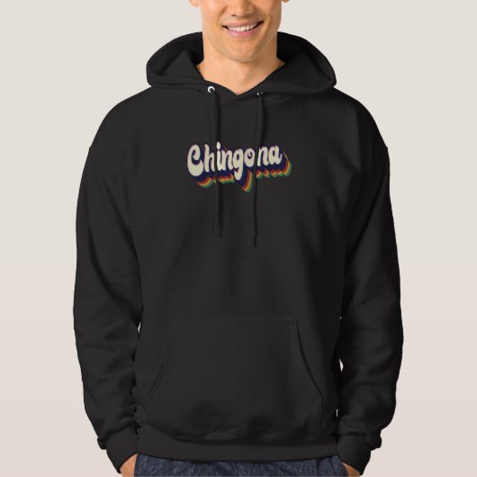 Chingona Latina Women Retro Cinco De Mayo Spaans Hoodie (Voorkant)