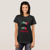 Chingona Meisje Mexicaans Meisje Mexico Vlag Pride T-shirt (Voorkant volledig)