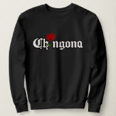 Chingona Red Rose sweatshirt (Design voorkant)