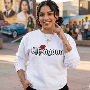Chingona Red Rose trui