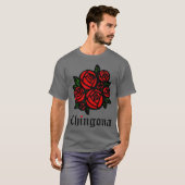 Chingona Red Roses Como La Flor Latina Feminist T-shirt (Voorkant volledig)