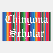 Chingona Scholar Sarape Sticker (Voorkant)