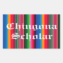 Chingona Scholar Sarape Sticker