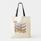 Chingona Shopping canvas tas (Achterkant)