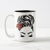 Chingona tweekleurige koffiemok (Links)
