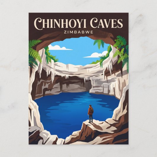 Chinhoyi Grotto Zimbabwe Briefkaart (Voorkant)