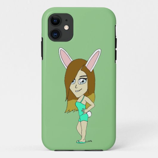 Chini Bunny meisje Case-Mate iPhone Case (Achterkant)