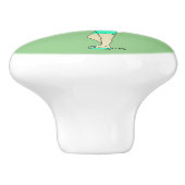 Chini Bunny meisje Keramische Knop (Zijkant)