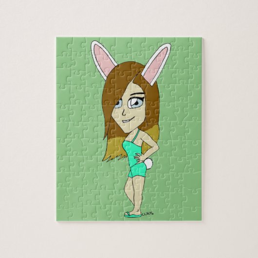 Chini Bunny meisje  Legpuzzel (Verticaal)