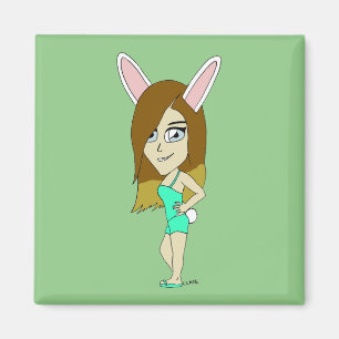 Chini Bunny meisje Magneet
