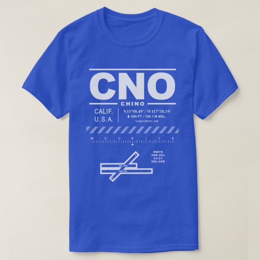 Chino Airport CNO T-shirt (Design voorkant)