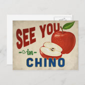 Chino California Apple - Vintage Travel Briefkaart (Voorkant / Achterkant)