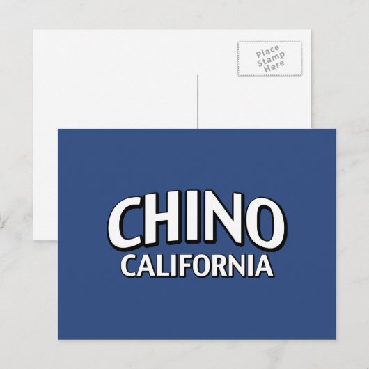 Chino California Briefkaart (Voorkant / Achterkant)