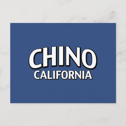 Chino California Briefkaart (Voorkant)