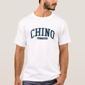Chino California CA College Universiteit Stijl Nav T-shirt (Voorkant)