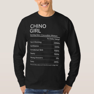Chino Girl Funny California Hometown T-shirt