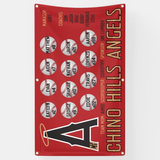 Chino Hills Angels Banner (Verticaal)