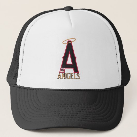Chino Hills Angels Trucker Hat Trucker Pet (Voorkant)