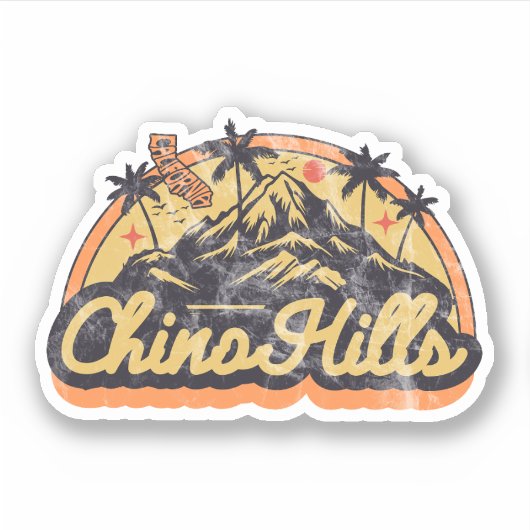 Chino Hills, California Sticker (Voorkant)